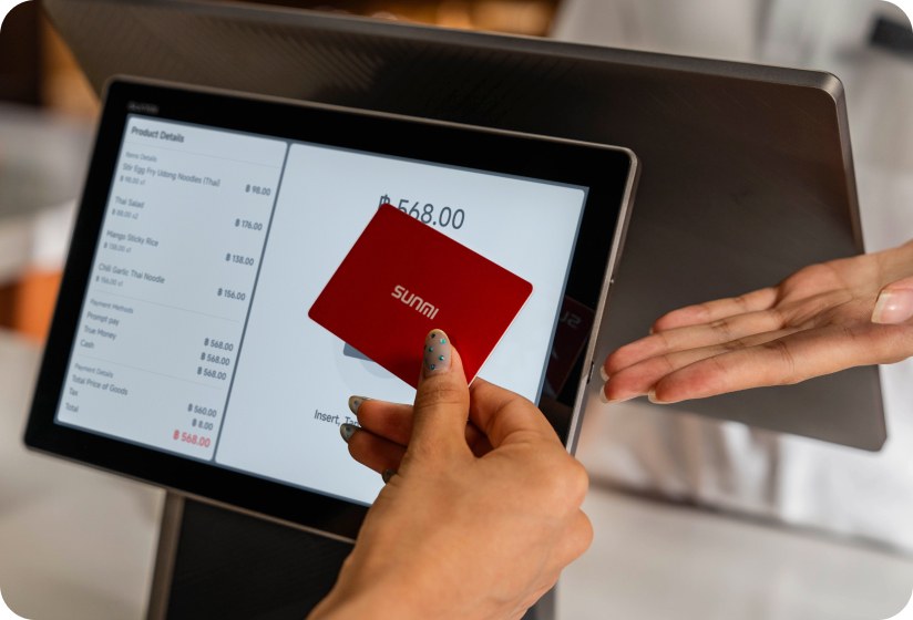 On-screen NFC payment