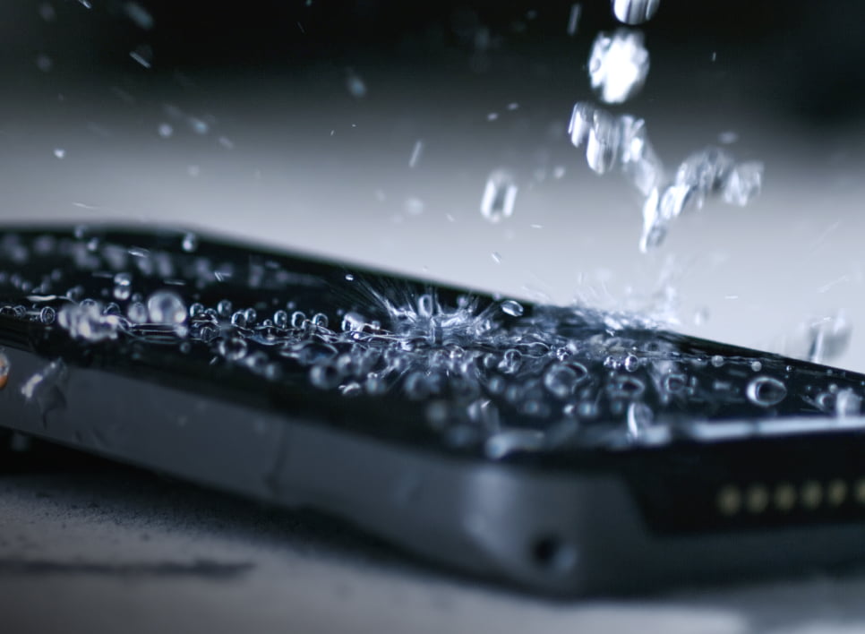 Sunmi L3 rugged handheld resisting water splash, IP68 rated