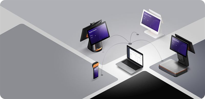 A fleet of Sunmi devices managed remotely with Sunmi DMP